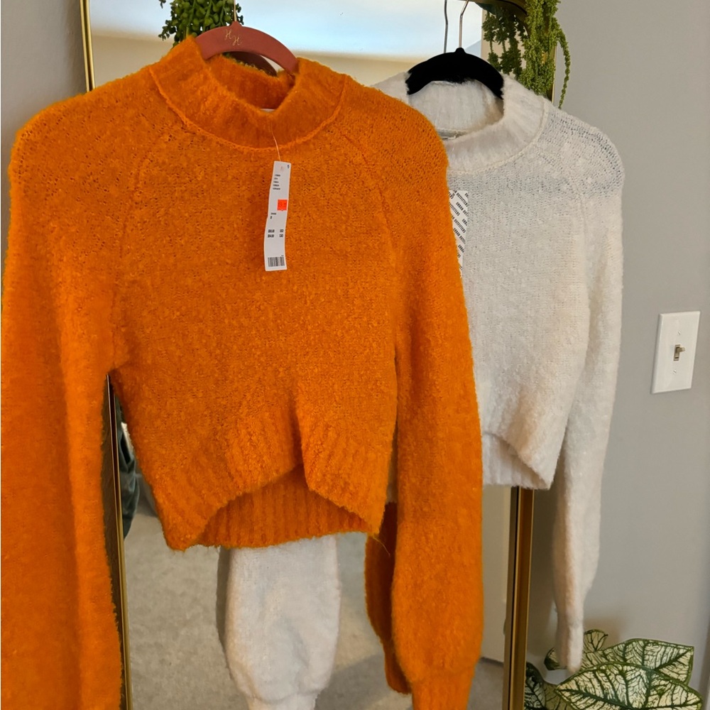 2 for 1 Urban Outfitters Sweaters - Orange & White